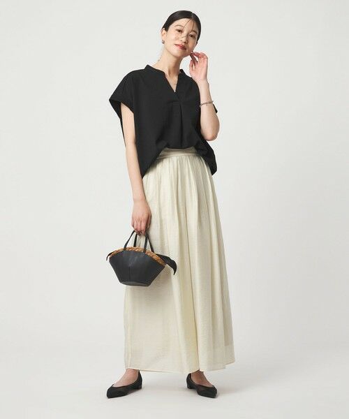 green label relaxing / グリーンレーベル リラクシング カットソー | 【WEB限定】＜at ease＞スキッパー カットソー 接触冷感 UVカット 遮熱 | 詳細7