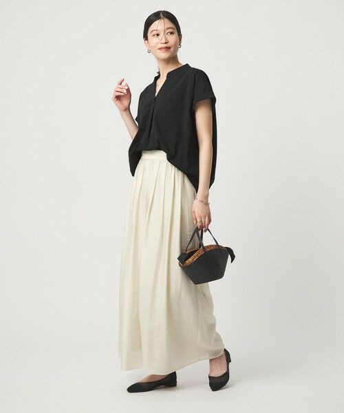 green label relaxing / グリーンレーベル リラクシング カットソー | 【WEB限定】＜at ease＞スキッパー カットソー 接触冷感 UVカット 遮熱 | 詳細8