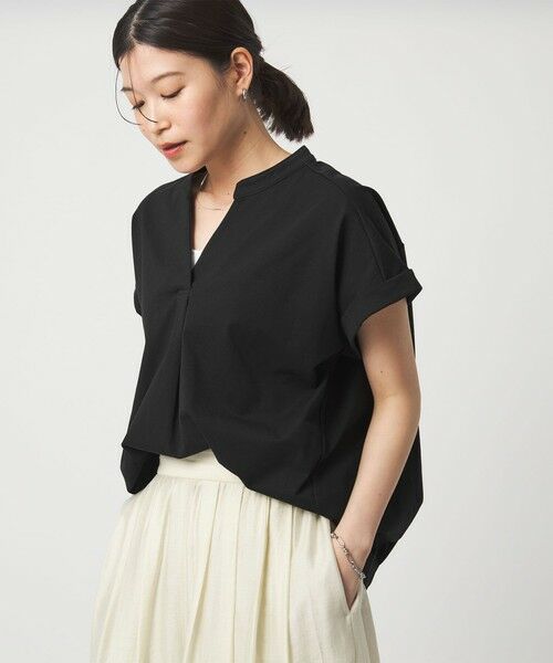 green label relaxing / グリーンレーベル リラクシング カットソー | 【WEB限定】＜at ease＞スキッパー カットソー 接触冷感 UVカット 遮熱 | 詳細8