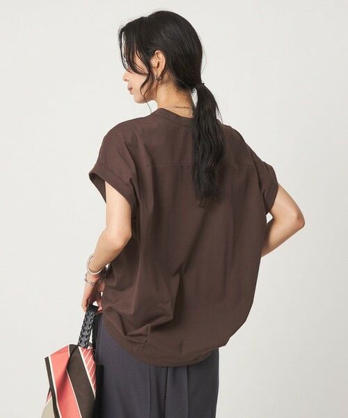 green label relaxing / グリーンレーベル リラクシング カットソー | 【WEB限定】＜at ease＞スキッパー カットソー 接触冷感 UVカット 遮熱 | 詳細13