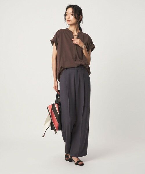 green label relaxing / グリーンレーベル リラクシング カットソー | 【WEB限定】＜at ease＞スキッパー カットソー 接触冷感 UVカット 遮熱 | 詳細16