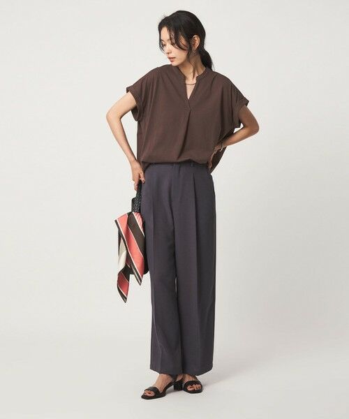 green label relaxing / グリーンレーベル リラクシング カットソー | 【WEB限定】＜at ease＞スキッパー カットソー 接触冷感 UVカット 遮熱 | 詳細17