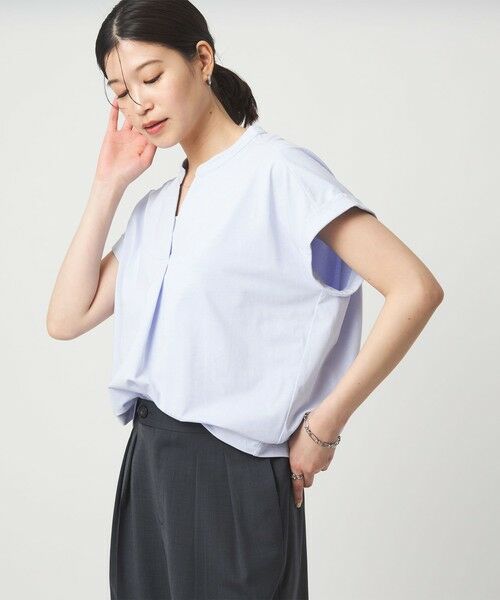 green label relaxing / グリーンレーベル リラクシング カットソー | 【WEB限定】＜at ease＞スキッパー カットソー 接触冷感 UVカット 遮熱 | 詳細19