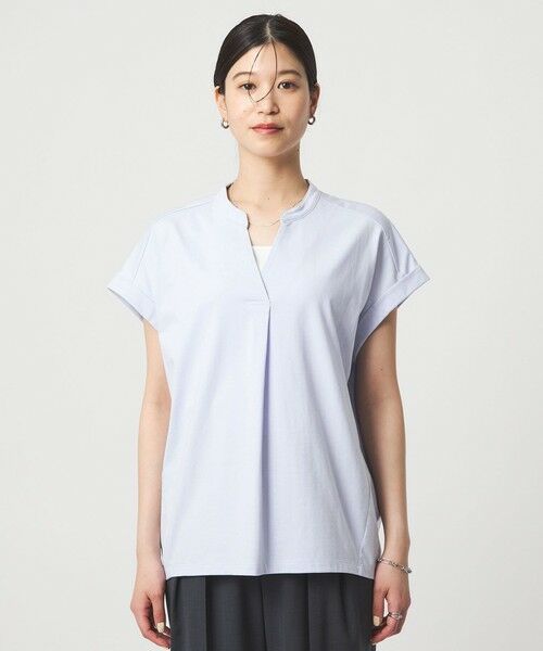 green label relaxing / グリーンレーベル リラクシング カットソー | 【WEB限定】＜at ease＞スキッパー カットソー 接触冷感 UVカット 遮熱 | 詳細24