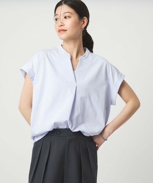 green label relaxing / グリーンレーベル リラクシング カットソー | 【WEB限定】＜at ease＞スキッパー カットソー 接触冷感 UVカット 遮熱 | 詳細20