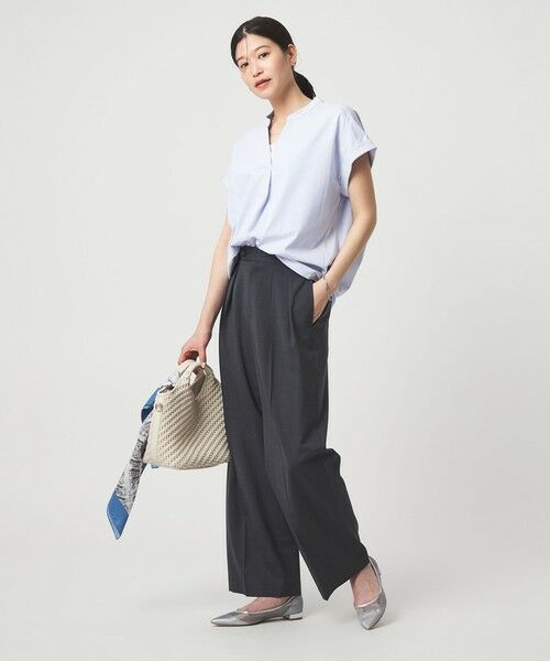 green label relaxing / グリーンレーベル リラクシング カットソー | 【WEB限定】＜at ease＞スキッパー カットソー 接触冷感 UVカット 遮熱 | 詳細22