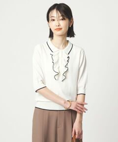 green label relaxing / グリーンレーベル リラクシング ニット・セーター | フリル ポロニット