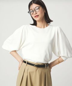 green label relaxing / グリーンレーベル リラクシング ニット・セーター | 【WEB限定】＜at ease＞袖ボリューム ニット ウォッシャブル 接触冷感 UVカット 遮熱