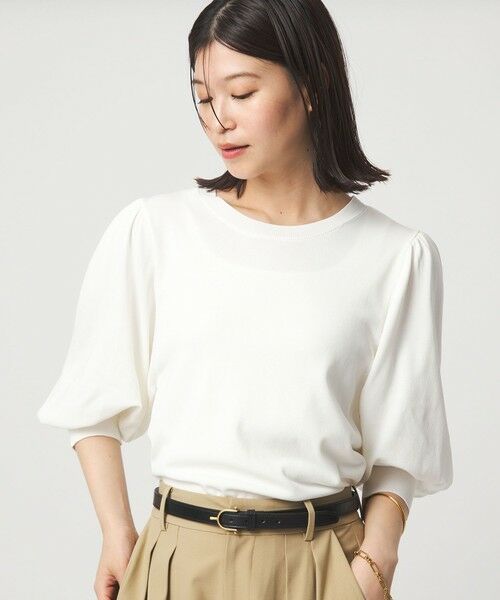 green label relaxing / グリーンレーベル リラクシング ニット・セーター | 【WEB限定】＜at ease＞袖ボリューム ニット ウォッシャブル 接触冷感 UVカット 遮熱 | 詳細2