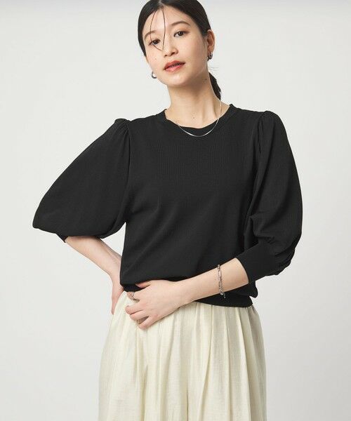 green label relaxing / グリーンレーベル リラクシング ニット・セーター | 【WEB限定】＜at ease＞袖ボリューム ニット ウォッシャブル 接触冷感 UVカット 遮熱 | 詳細6