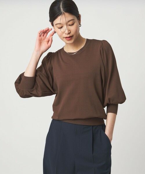 green label relaxing / グリーンレーベル リラクシング ニット・セーター | 【WEB限定】＜at ease＞袖ボリューム ニット ウォッシャブル 接触冷感 UVカット 遮熱 | 詳細12