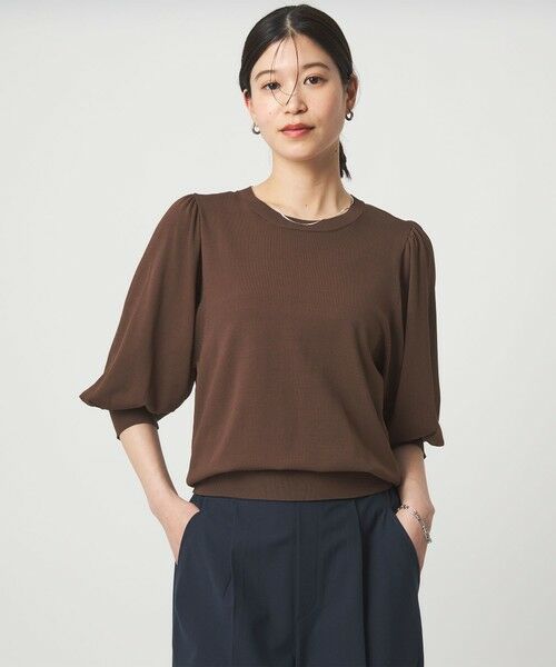 green label relaxing / グリーンレーベル リラクシング ニット・セーター | 【WEB限定】＜at ease＞袖ボリューム ニット ウォッシャブル 接触冷感 UVカット 遮熱 | 詳細13