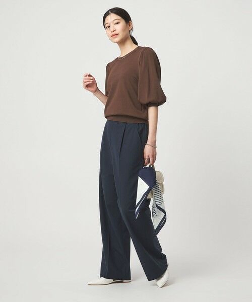 green label relaxing / グリーンレーベル リラクシング ニット・セーター | 【WEB限定】＜at ease＞袖ボリューム ニット ウォッシャブル 接触冷感 UVカット 遮熱 | 詳細14