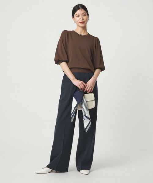 green label relaxing / グリーンレーベル リラクシング ニット・セーター | 【WEB限定】＜at ease＞袖ボリューム ニット ウォッシャブル 接触冷感 UVカット 遮熱 | 詳細15