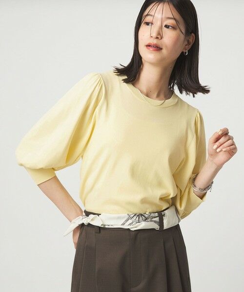 green label relaxing / グリーンレーベル リラクシング ニット・セーター | 【WEB限定】＜at ease＞袖ボリューム ニット ウォッシャブル 接触冷感 UVカット 遮熱 | 詳細18