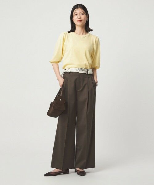 green label relaxing / グリーンレーベル リラクシング ニット・セーター | 【WEB限定】＜at ease＞袖ボリューム ニット ウォッシャブル 接触冷感 UVカット 遮熱 | 詳細19