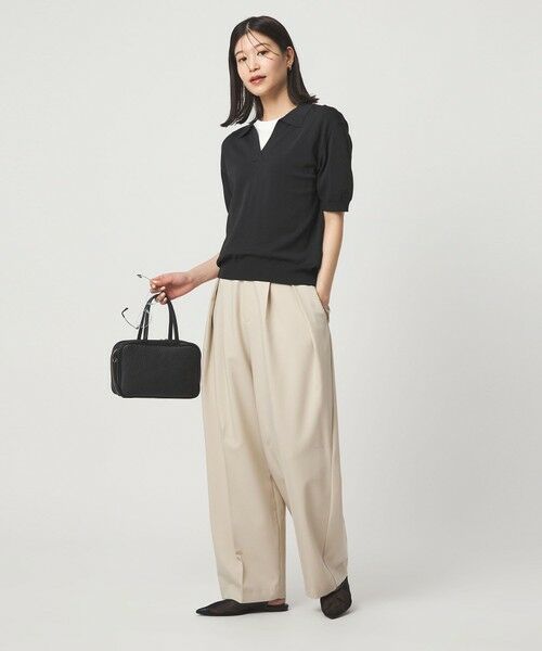 green label relaxing / グリーンレーベル リラクシング ニット・セーター | 【WEB限定】＜at ease＞エリツキ スキッパー ニット 接触冷感 UVカット 遮熱 | 詳細6