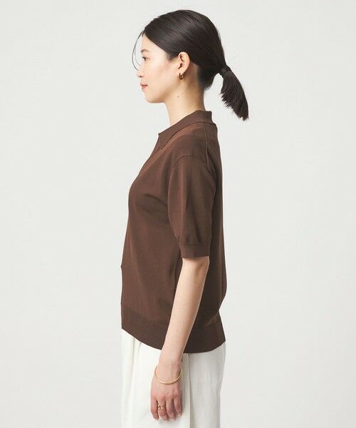 green label relaxing / グリーンレーベル リラクシング ニット・セーター | 【WEB限定】＜at ease＞エリツキ スキッパー ニット 接触冷感 UVカット 遮熱 | 詳細14