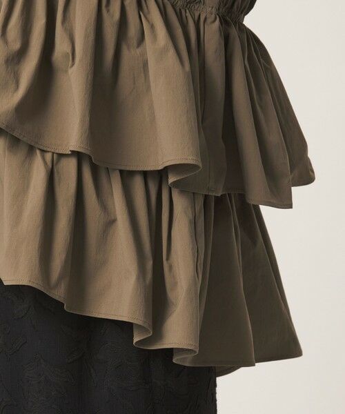 green label relaxing / グリーンレーベル リラクシング ニット・セーター | ティアード ドッキング 5分袖 プルオーバー ニット | 詳細17