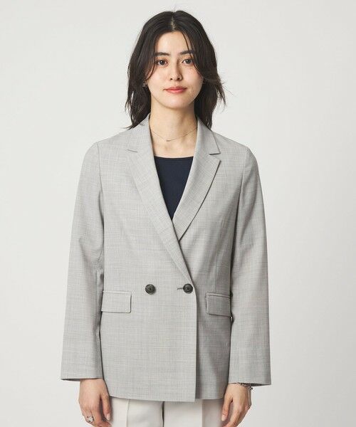 green label relaxing / グリーンレーベル リラクシング テーラードジャケット | ［size SHORTあり］ライト カチリラ ダブルジャケット | 詳細7