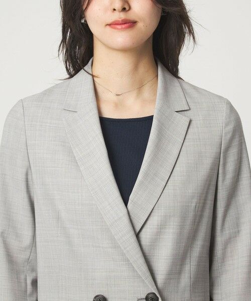 green label relaxing / グリーンレーベル リラクシング テーラードジャケット | ［size SHORTあり］ライト カチリラ ダブルジャケット | 詳細10