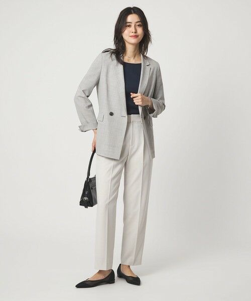 green label relaxing / グリーンレーベル リラクシング テーラードジャケット | ［size SHORTあり］ライト カチリラ ダブルジャケット | 詳細4