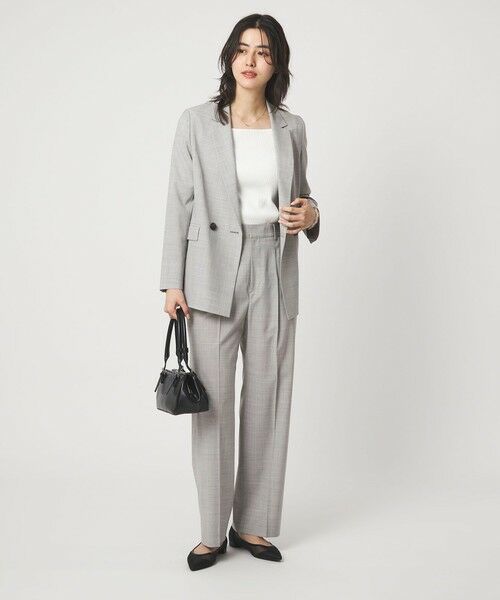 green label relaxing / グリーンレーベル リラクシング テーラードジャケット | ［size SHORTあり］ライト カチリラ ダブルジャケット | 詳細5