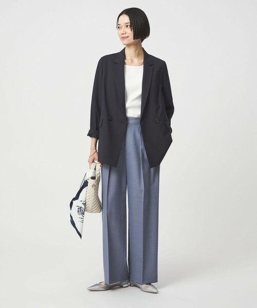 green label relaxing / グリーンレーベル リラクシング テーラードジャケット | ［size SHORTあり］ライト カチリラ ダブルジャケット | 詳細19