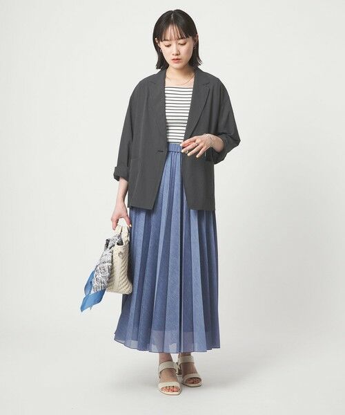 green label relaxing / グリーンレーベル リラクシング テーラードジャケット | ［size SHORTあり］Breeze Cool ライト ジャケット 吸水速乾 通気性 UVカット | 詳細4