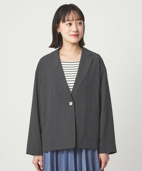 green label relaxing / グリーンレーベル リラクシング テーラードジャケット | ［size SHORTあり］Breeze Cool ライト ジャケット 吸水速乾 通気性 UVカット | 詳細5