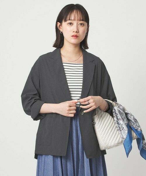 green label relaxing / グリーンレーベル リラクシング テーラードジャケット | ［size SHORTあり］Breeze Cool ライト ジャケット 吸水速乾 通気性 UVカット | 詳細1