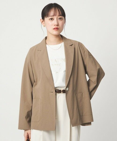 green label relaxing / グリーンレーベル リラクシング テーラードジャケット | ［size SHORTあり］Breeze Cool ライト ジャケット 吸水速乾 通気性 UVカット | 詳細14