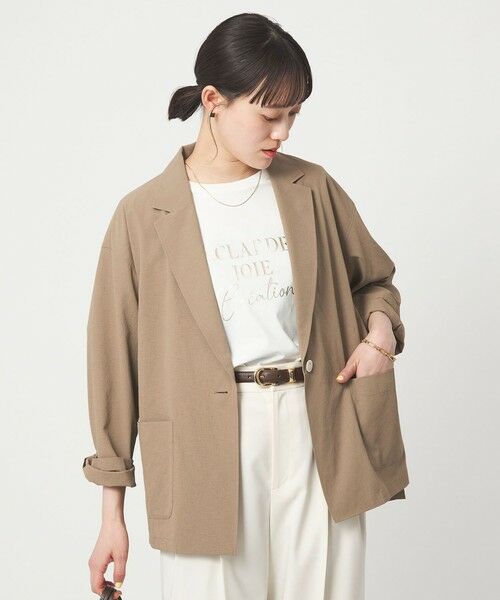 green label relaxing / グリーンレーベル リラクシング テーラードジャケット | ［size SHORTあり］Breeze Cool ライト ジャケット 吸水速乾 通気性 UVカット | 詳細15