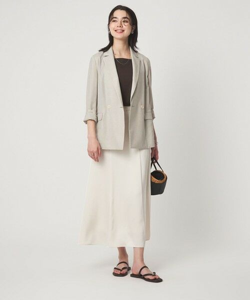 green label relaxing / グリーンレーベル リラクシング テーラードジャケット | ［size SHORTあり］ライト リネンライク ジャケット UVカット 通気性 | 詳細5
