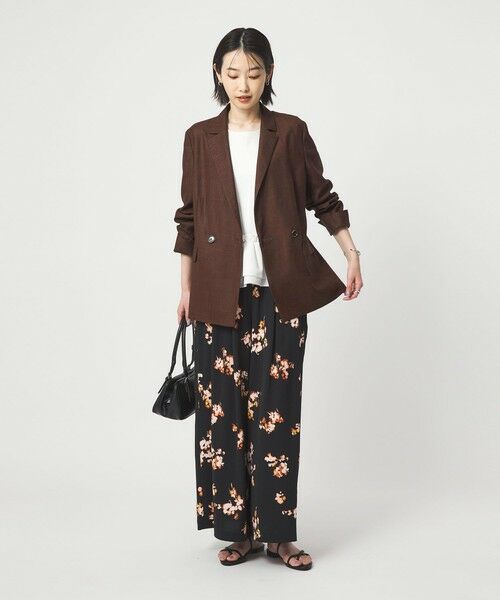 green label relaxing / グリーンレーベル リラクシング テーラードジャケット | ［size SHORTあり］ライト リネンライク ジャケット UVカット 通気性 | 詳細14