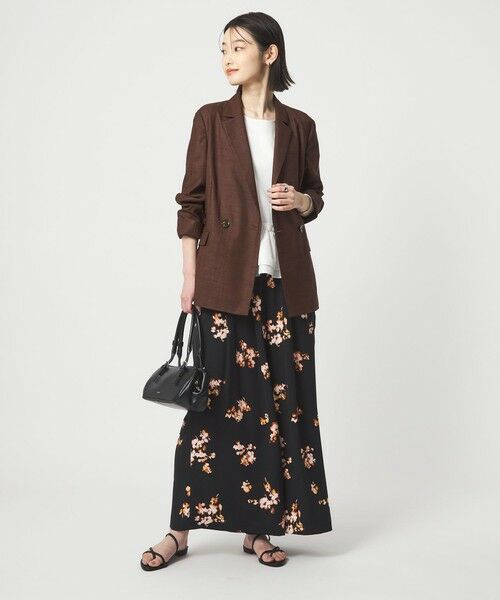 green label relaxing / グリーンレーベル リラクシング テーラードジャケット | ［size SHORTあり］ライト リネンライク ジャケット UVカット 通気性 | 詳細15