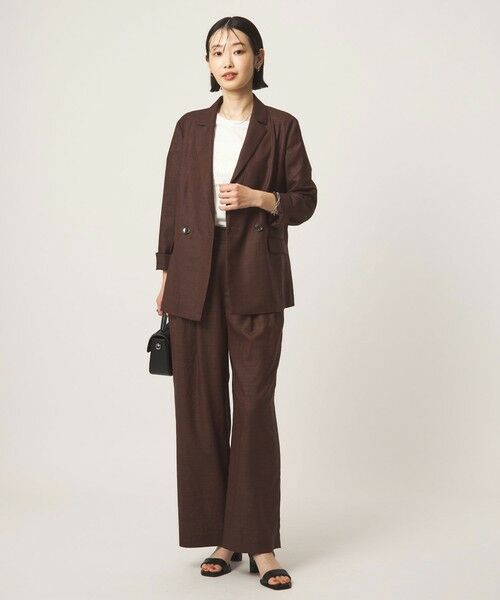 green label relaxing / グリーンレーベル リラクシング テーラードジャケット | ［size SHORTあり］ライト リネンライク ジャケット UVカット 通気性 | 詳細18