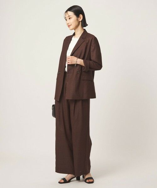 green label relaxing / グリーンレーベル リラクシング テーラードジャケット | ［size SHORTあり］ライト リネンライク ジャケット UVカット 通気性 | 詳細19