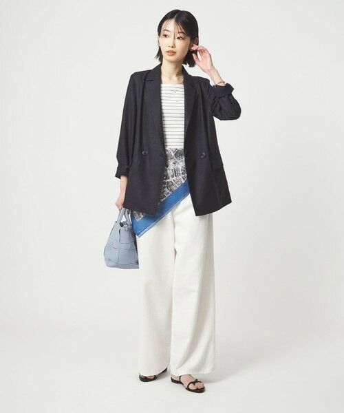 green label relaxing / グリーンレーベル リラクシング テーラードジャケット | ［size SHORTあり］ライト リネンライク ジャケット UVカット 通気性 | 詳細26