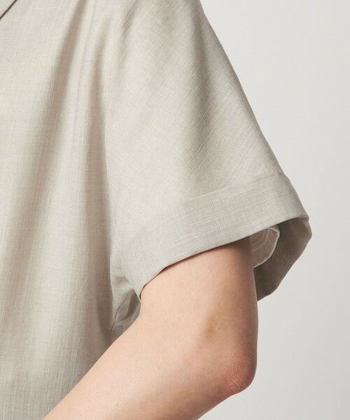 green label relaxing / グリーンレーベル リラクシング テーラードジャケット | ［size SHORTあり］ライト リネンライク ハーフスリーブ ジャケット UVカット 通気性 | 詳細14