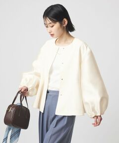 green label relaxing / グリーンレーベル リラクシング ノーカラージャケット | ［size SHORTあり］fleurie(フルリー) フォルム ジャケット 2