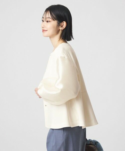 green label relaxing / グリーンレーベル リラクシング ノーカラージャケット | ［size SHORTあり］fleurie(フルリー) フォルム ジャケット 2 | 詳細3