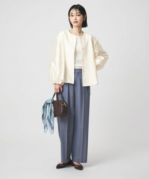 green label relaxing / グリーンレーベル リラクシング ノーカラージャケット | ［size SHORTあり］fleurie(フルリー) フォルム ジャケット 2 | 詳細6