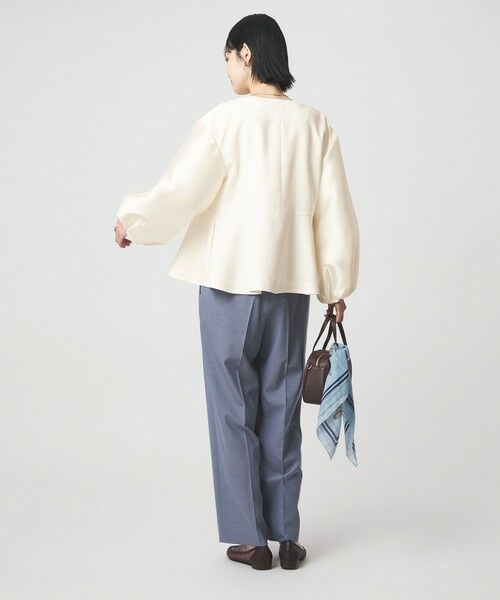 green label relaxing / グリーンレーベル リラクシング ノーカラージャケット | ［size SHORTあり］fleurie(フルリー) フォルム ジャケット 2 | 詳細8