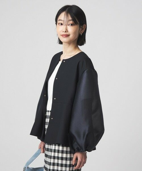 green label relaxing / グリーンレーベル リラクシング ノーカラージャケット | ［size SHORTあり］fleurie(フルリー) フォルム ジャケット 2 | 詳細18