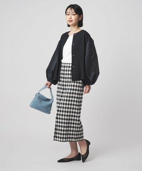 green label relaxing / グリーンレーベル リラクシング ノーカラージャケット | ［size SHORTあり］fleurie(フルリー) フォルム ジャケット 2 | 詳細21