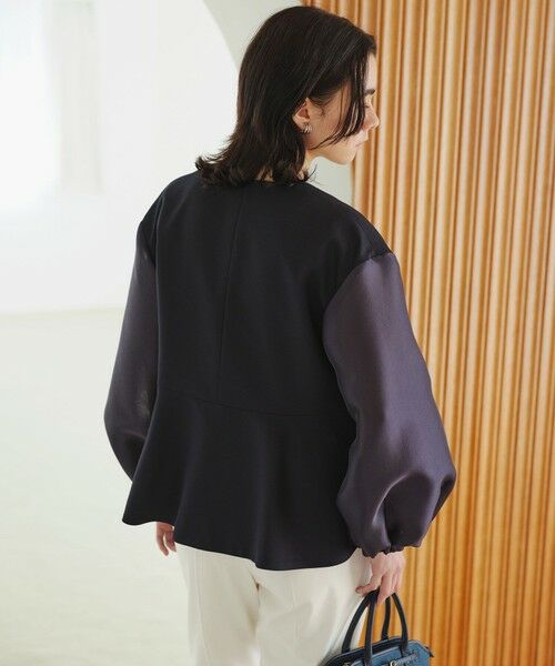 green label relaxing / グリーンレーベル リラクシング ノーカラージャケット | ［size SHORTあり］fleurie(フルリー) フォルム ジャケット 2 | 詳細10