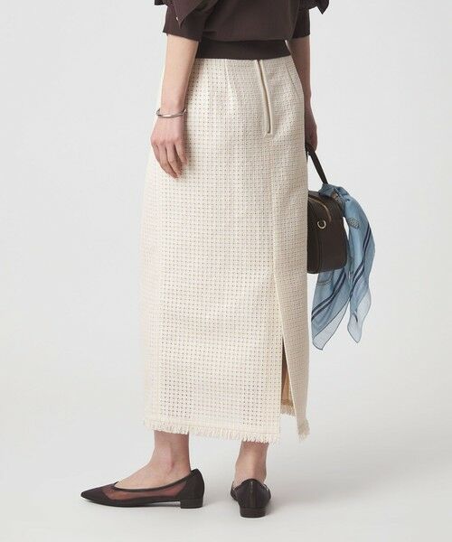 green label relaxing / グリーンレーベル リラクシング ロング・マキシ丈スカート | ラティス ツイードライク タイトスカート | 詳細2
