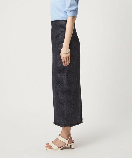 green label relaxing / グリーンレーベル リラクシング ロング・マキシ丈スカート | ラティス ツイードライク タイトスカート | 詳細17
