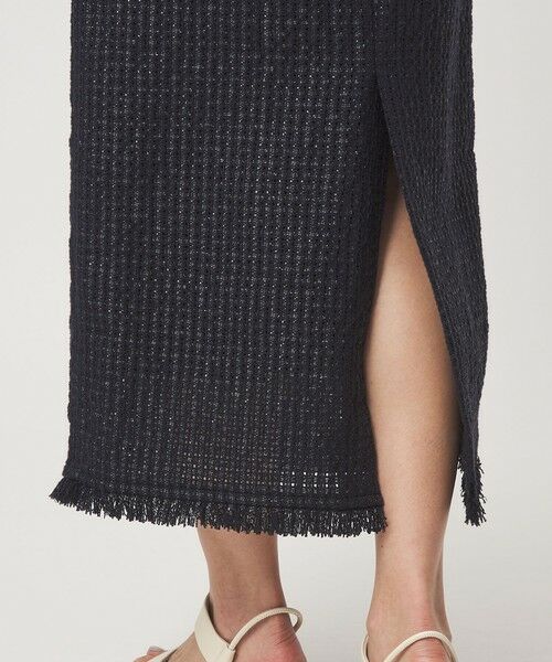green label relaxing / グリーンレーベル リラクシング ロング・マキシ丈スカート | ラティス ツイードライク タイトスカート | 詳細22